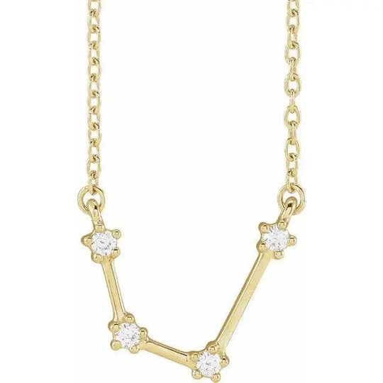 Aquarius Constellation Necklace in 14k Gold Jimmy Leon Fine Jewelry