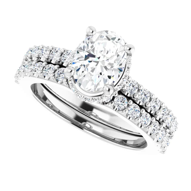 Classic Halo Oval Diamond Ring Jimmy Leon Fine Jewelry