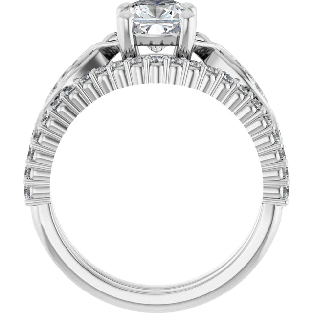 Eternal Love Infinity Cushion Diamond Engagement Ring 1ct+ Jimmy Leon Fine Jewelry