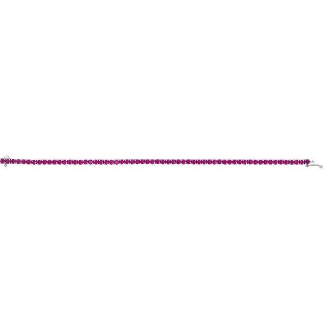 Lab-Grown Ruby Line Bracelet - Jimmy Leon Fine Jewelry
