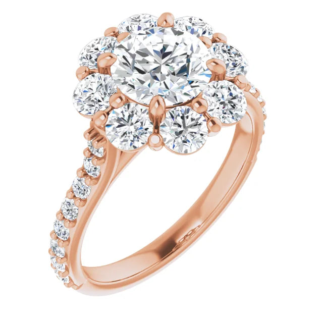 Flower Engagement Ring Jimmy Leon Fine Jewelry