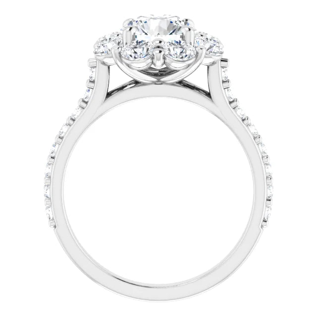 Flower Engagement Ring Jimmy Leon Fine Jewelry