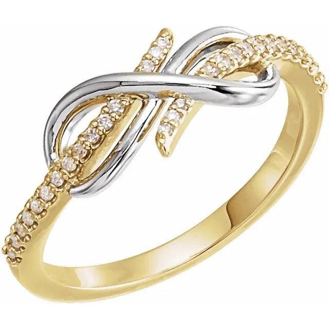 Diamond Infinity Knot Ring - Jimmy Leon Fine Jewelry