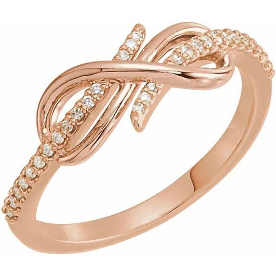 Diamond Infinity Knot Ring - Jimmy Leon Fine Jewelry