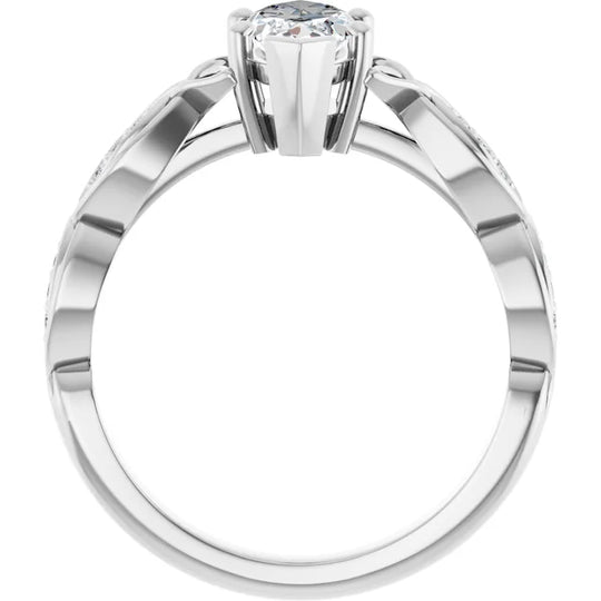 Eternal Love Infinity Marquise Diamond Engagement Ring 1ct+