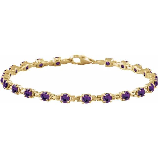 Lily Bracelet with Amethyst - Jimmy Leon Fine Jewelry