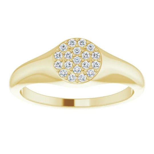 Pave Signet Ring - Jimmy Leon Fine Jewelry