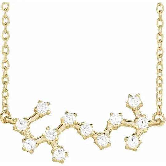 Scorpio Constellation Necklace in 14k Gold Jimmy Leon Fine Jewelry