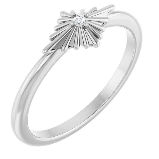 Starburst Ring in Silver - Jimmy Leon Fine Jewelry