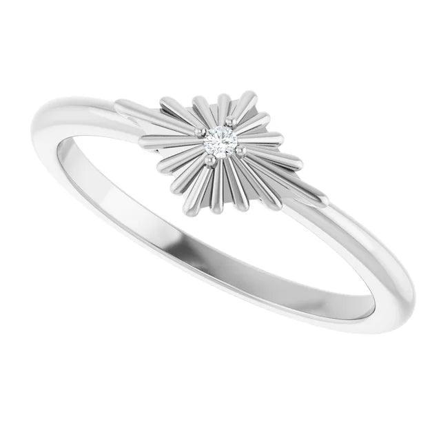 Starburst Ring in Silver - Jimmy Leon Fine Jewelry