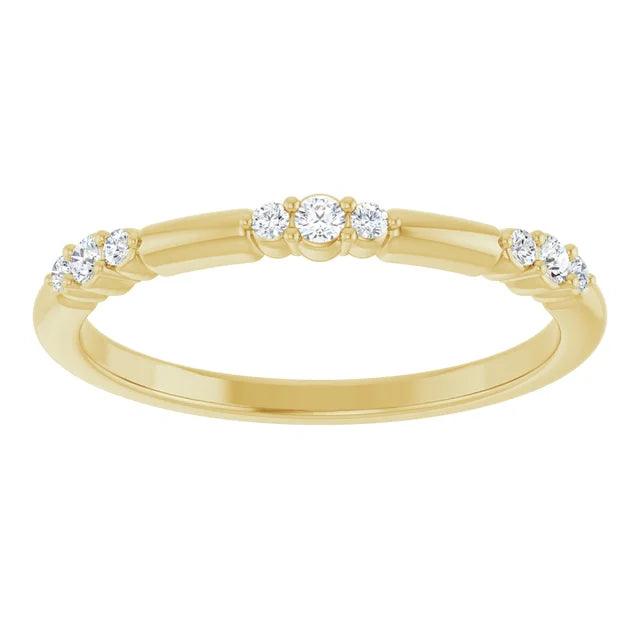 Stationed Diamond Stackable Ring - Jimmy Leon Fine Jewelry