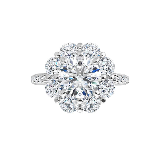 Flower Engagement Ring