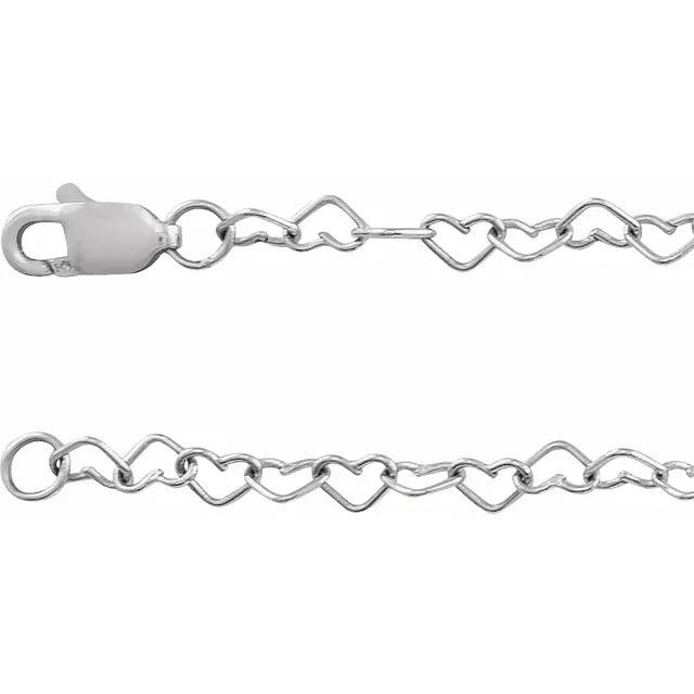 Heart Bracelet in Silver - Jimmy Leon Fine Jewelry