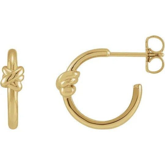 Hoop Earring knot - Jimmy Leon Fine Jewelry