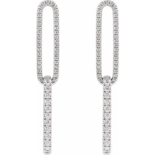 Link Earrings 1/2ct - Jimmy Leon Fine Jewelry