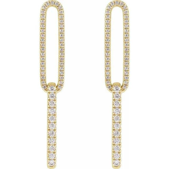 Link Earrings 1/2ct - Jimmy Leon Fine Jewelry
