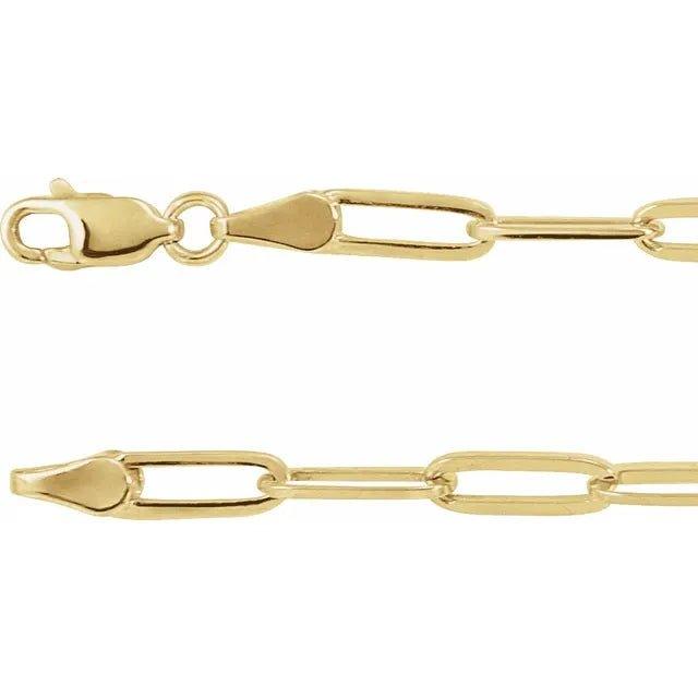 Paperclip Chain 3.85mm Bracelet - Jimmy Leon Fine Jewelry