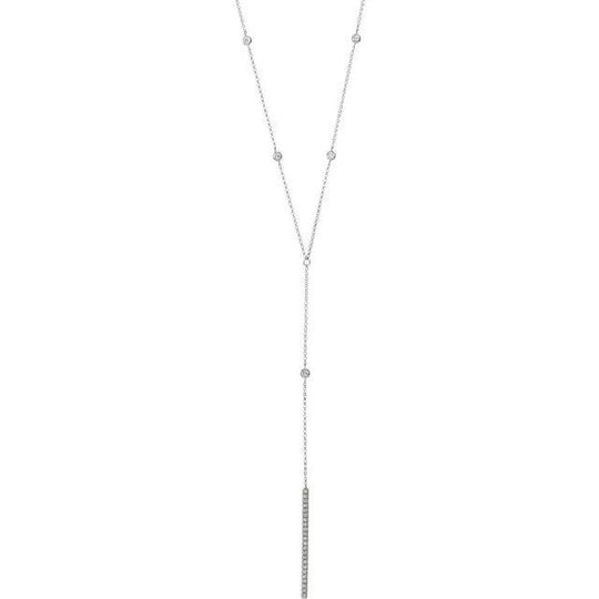 Y Diamond Necklace 1/3ct - Jimmy Leon Fine Jewelry
