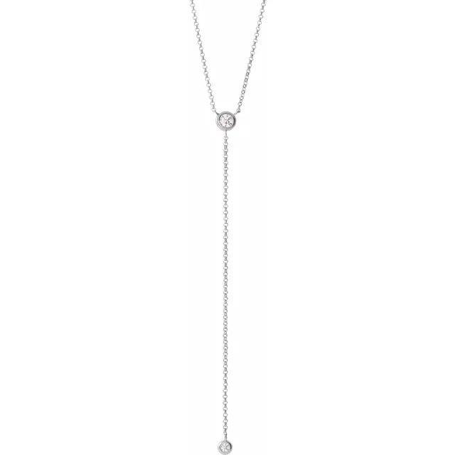 Y Diamond Necklace 1/5ct - Jimmy Leon Fine Jewelry